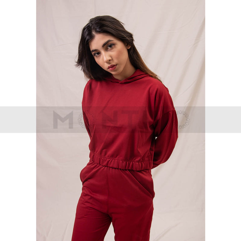 Red Oversized Co-Ord Set | Montivo Pakistan