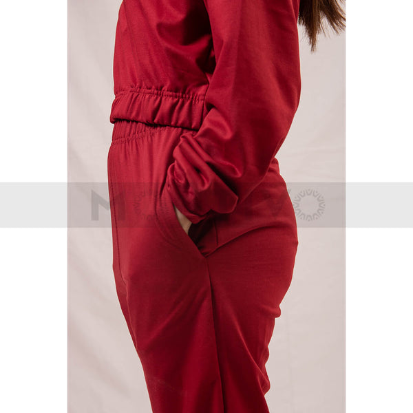 Red Oversized Co-Ord Set | Montivo Pakistan