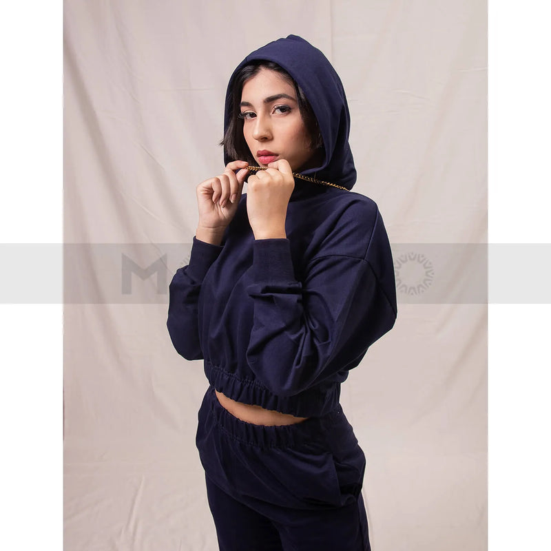 Navy Blue Oversized Co-Ord Set | Montivo Pakistan