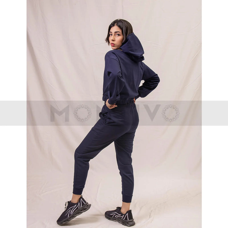 Navy Blue Oversized Co-Ord Set | Montivo Pakistan