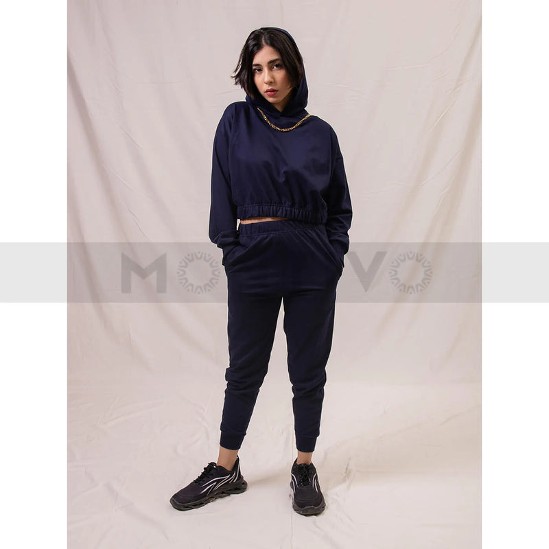 Navy Blue Oversized Co-Ord Set | Montivo Pakistan