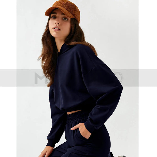Navy Blue Oversized Co-Ord Set | Montivo Pakistan