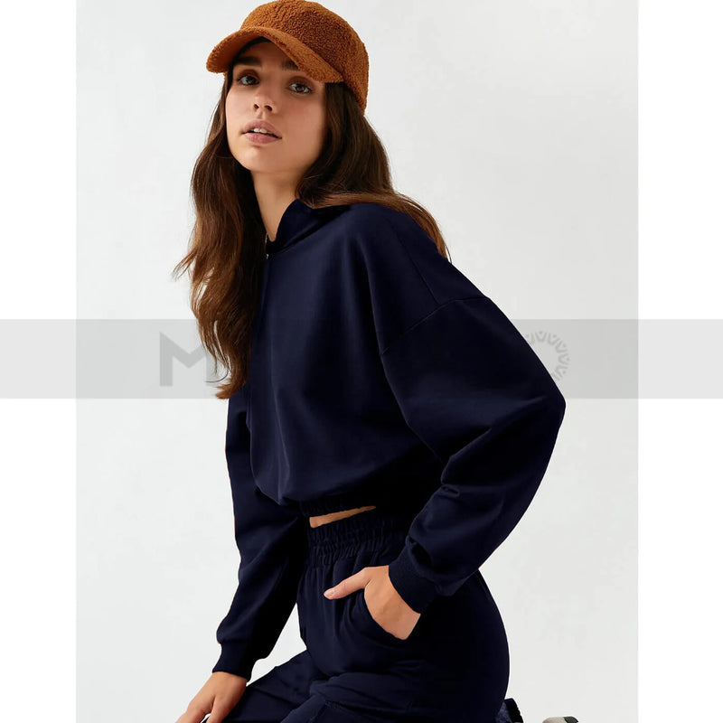 Navy Blue Oversized Co-Ord Set | Montivo Pakistan