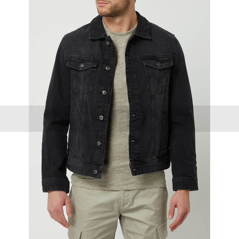 Mcneal Charcoal Denim Jacket | Montivo Pakistan
