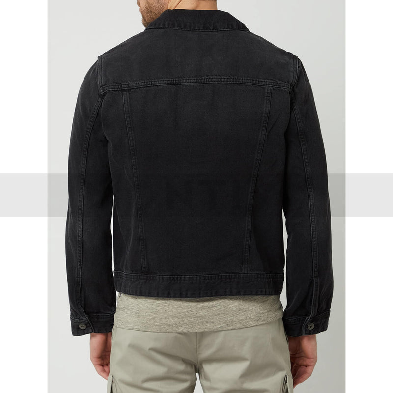 Mcneal Charcoal Denim Jacket | Montivo Pakistan