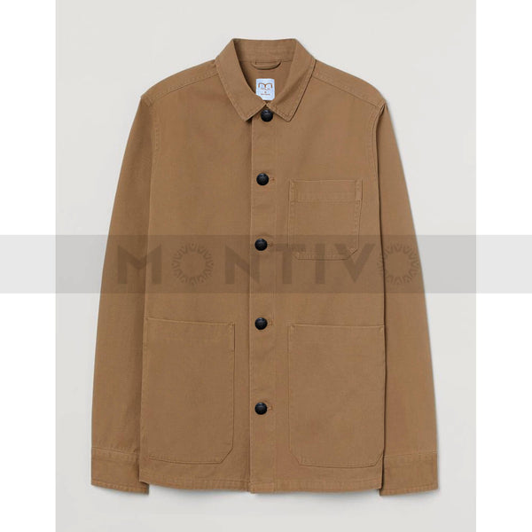 Beige Regular Denim Shirt Jacket | Montivo Pakistan