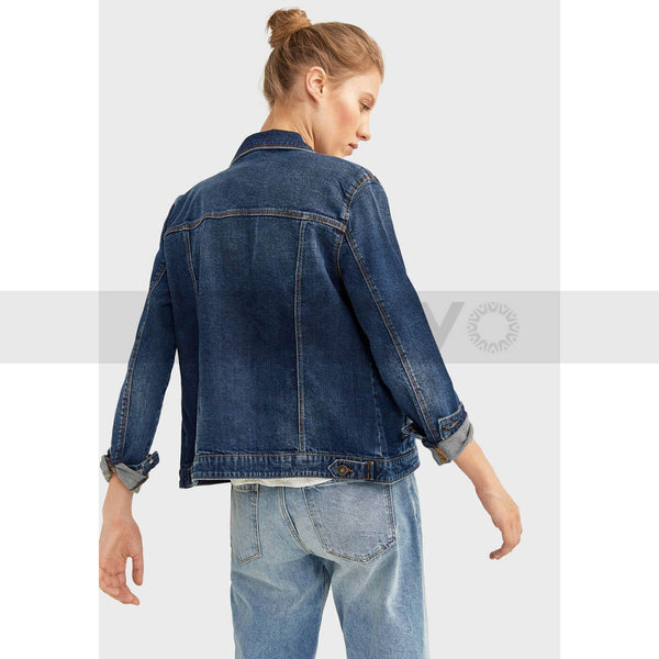 MLN Women Blue Denim Jacket | Montivo Pakistan