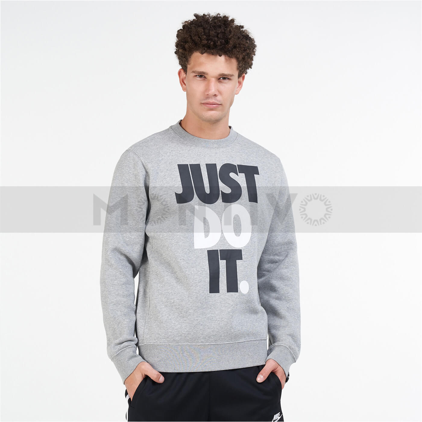 White just do it on sale sweatshirt