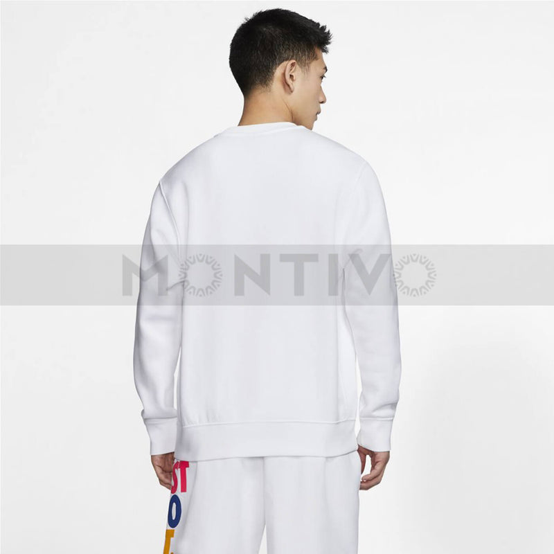NKE White Just Do It Sweatshirt | Montivo Pakistan