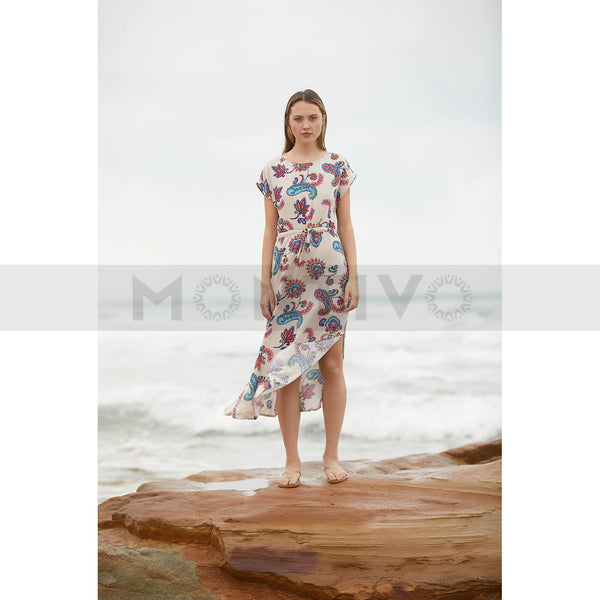 White Patterned Dress | Montivo Pakistan