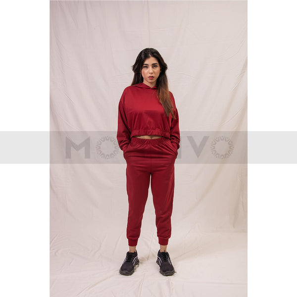 Red Joggers Trousers | Montivo Pakistan