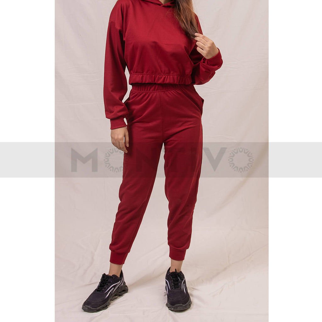 Red Joggers Trousers | Montivo Pakistan