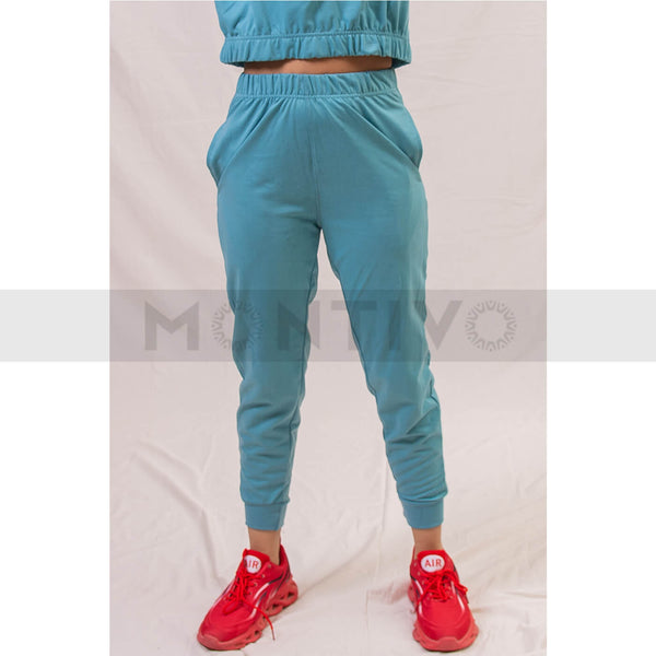 Light Blue Joggers Trousers | Montivo Pakistan