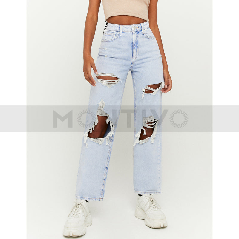 TW Ripped Straight Jeans | Montivo Pakistan