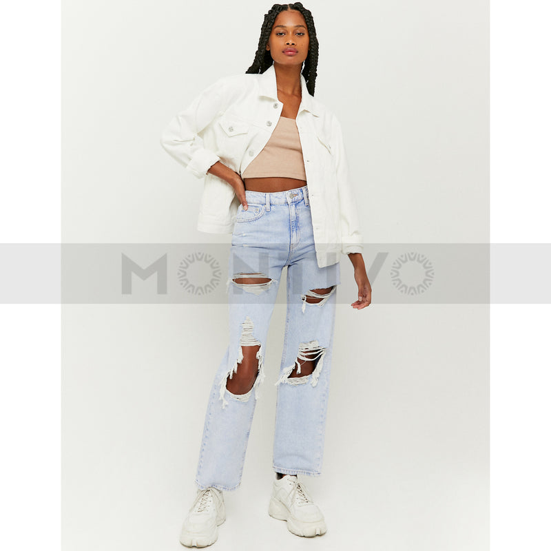 TW Ripped Straight Jeans | Montivo Pakistan