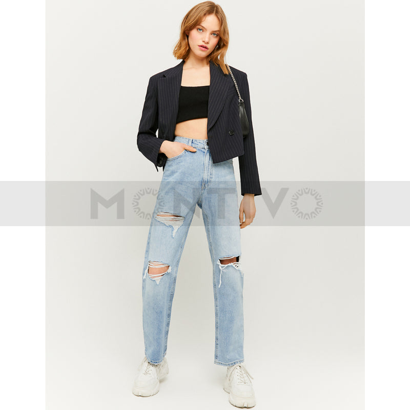 TW High Waist Straight Leg Jeans | Montivo Pakistan