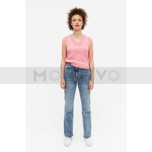 Monki Blue High Waist Flare Jeans | Montivo Pakistan