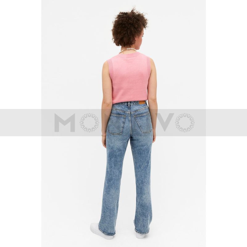 Monki Blue High Waist Flare Jeans | Montivo Pakistan