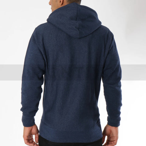 Celio Indigo Blue Melange Hoodie | Montivo Pakistan