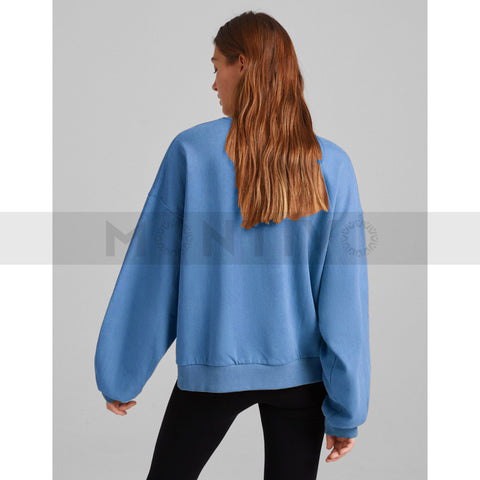BSK High Neck Blue Sweatshirt | Montivo Pakistan