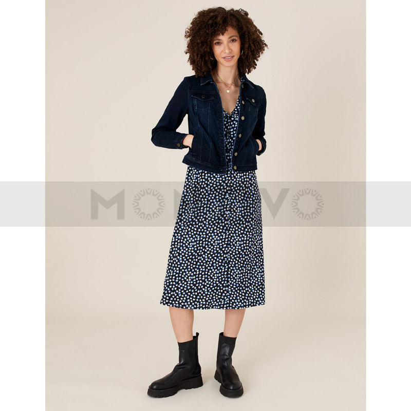 Dark Wash Women Denim Jacket | Montivo Pakistan
