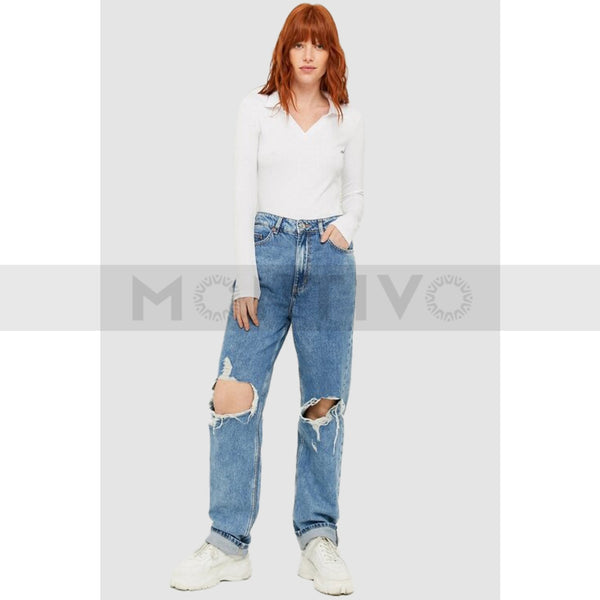 TW Straight Ripped Jeans | Montivo Pakistan