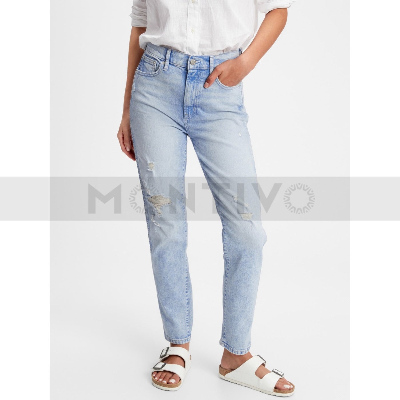 GP Blue High Rise Cigratte Jeans | Montivo Pakistan