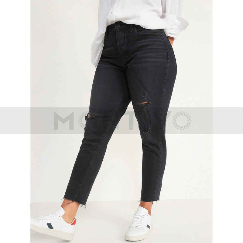 ON Charcoal High Waist Straight Jeans | Montivo Pakistan