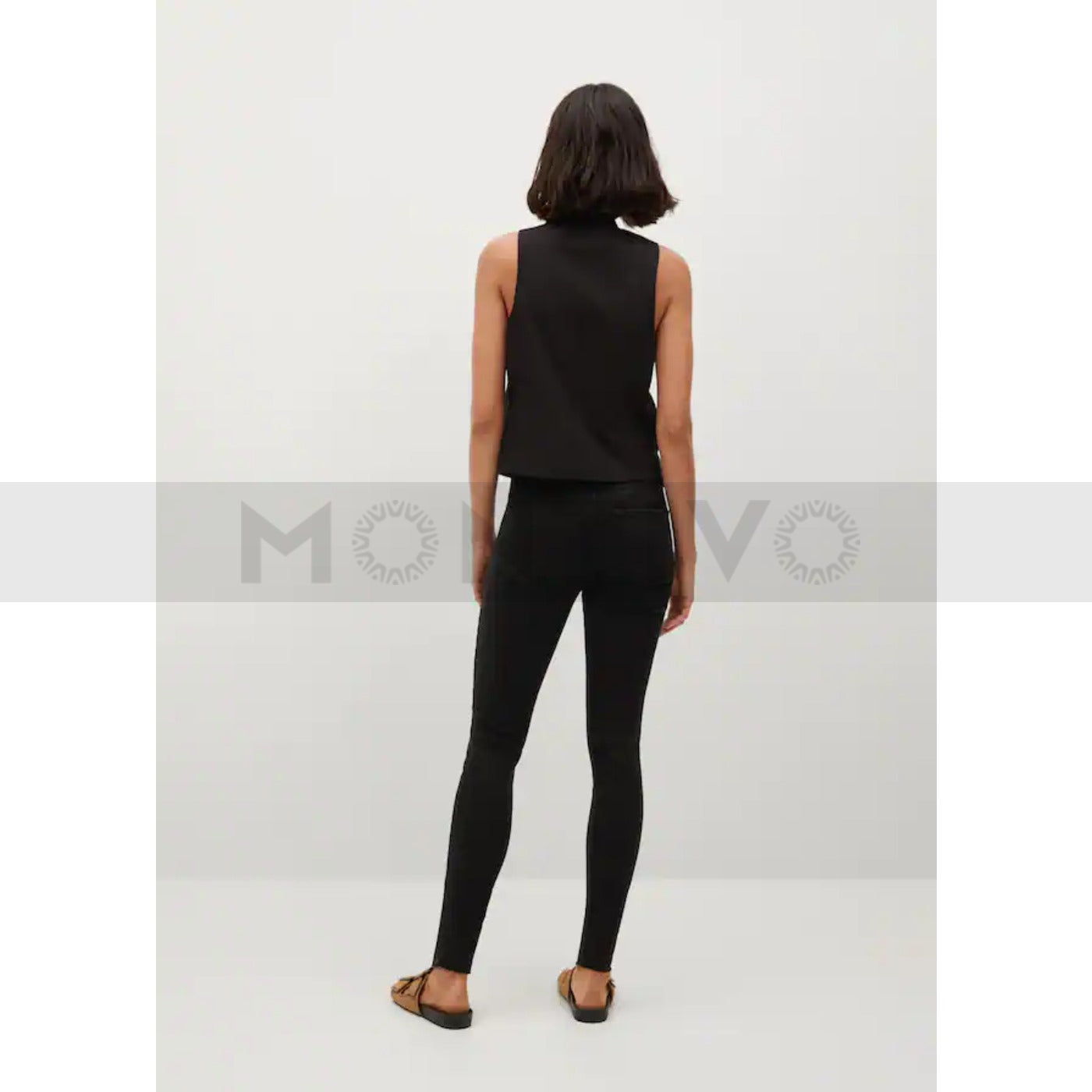 MNG Black Skinny Raw Hem Jeans | Montivo Pakistan