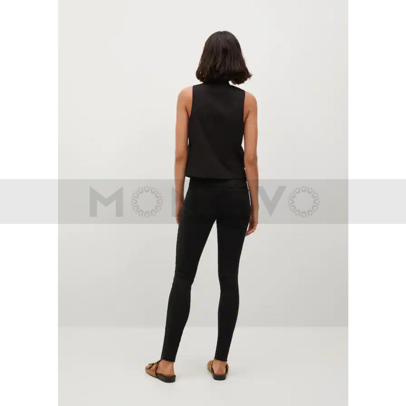 MNG Black Skinny Raw Hem Jeans | Montivo Pakistan