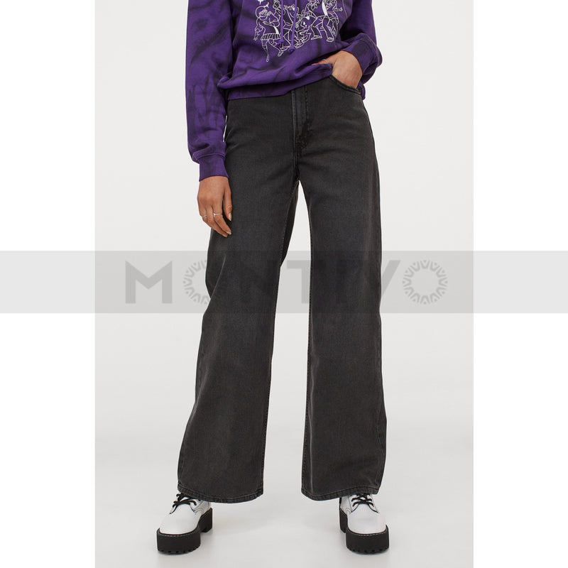 HM Wide Dusty High Waist Jeans | Montivo Pakistan
