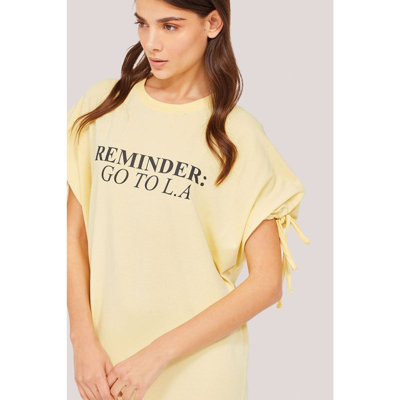 Yellow Printed Midi Dress | Montivo Pakistan