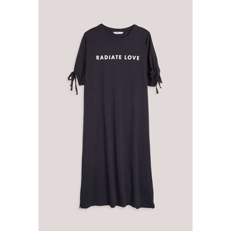 Black Printed Midi Dress | Montivo Pakistan