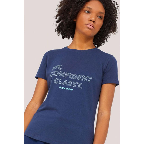 Blue Soft Printed Tshirt | Montivo Pakistan