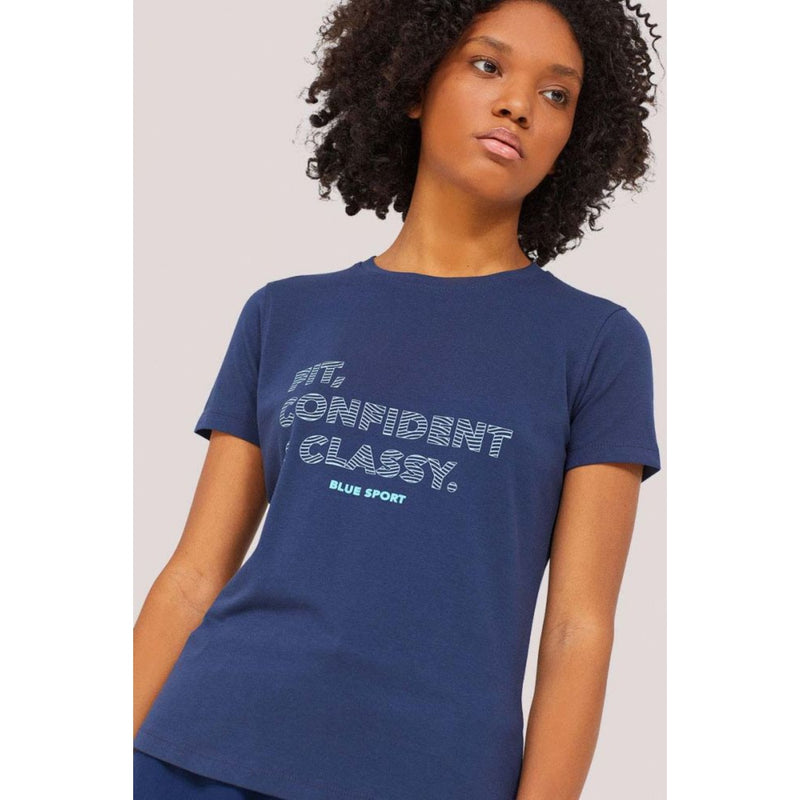 Blue Soft Printed Tshirt | Montivo Pakistan