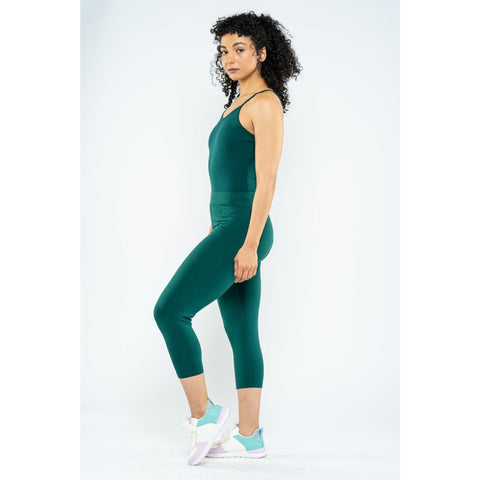 Green Plain Cropped Legging Pants | Montivo Pakistan