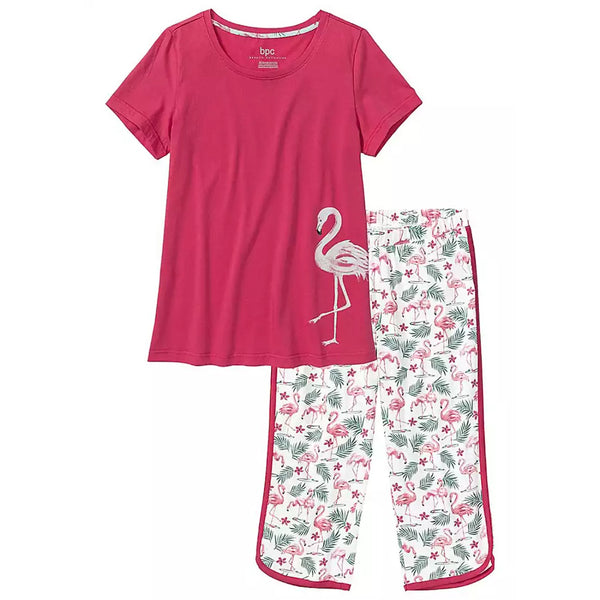 Printed Cropped Pyjama Suit | Montivo Pakistan