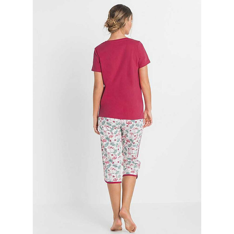 Printed Cropped Pyjama Suit | Montivo Pakistan