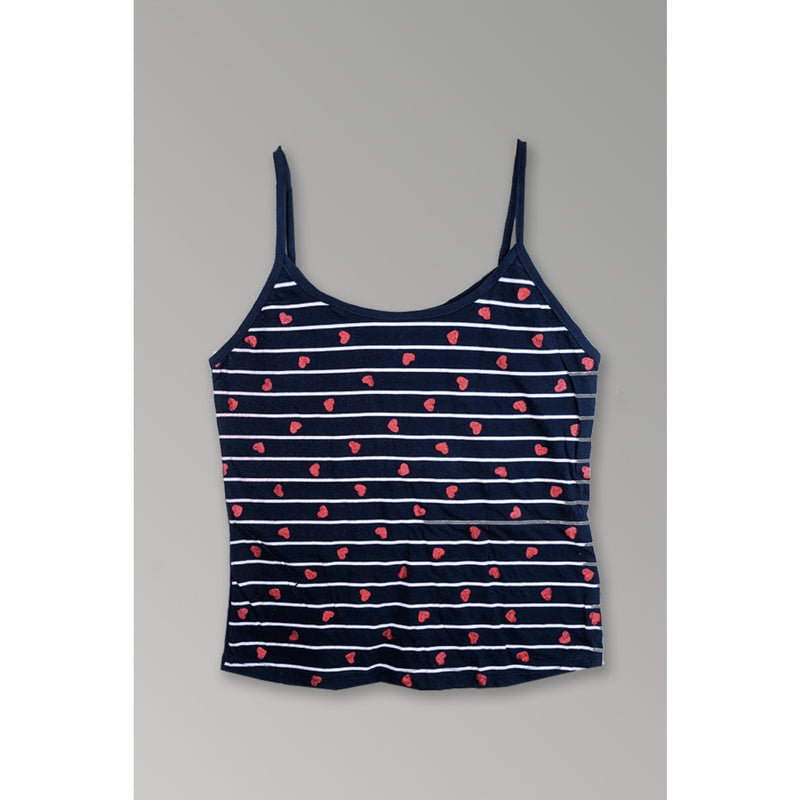 Blue Cropped Nightwear Tank | Montivo Pakistan