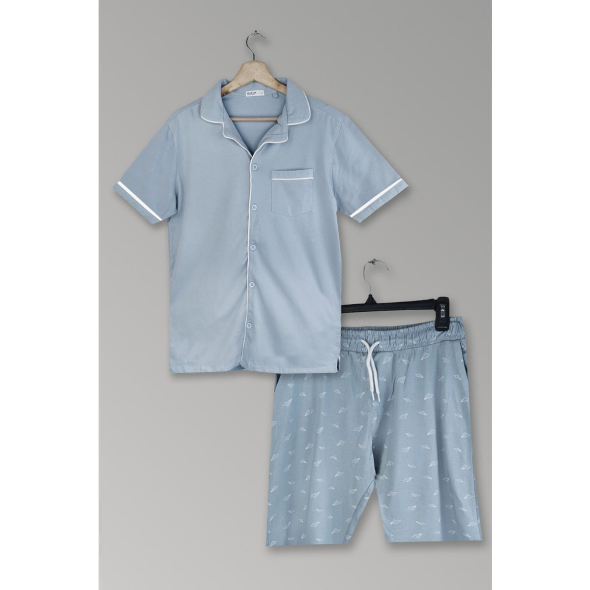 Lt. Blue Short Nightwear Suit | Montivo Pakistan