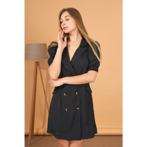 Black Mini Blazer Dress | Montivo Pakistan