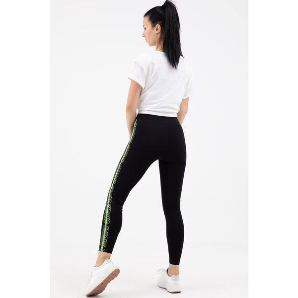 Black Printed Sports Leggings | Montivo Pakistan