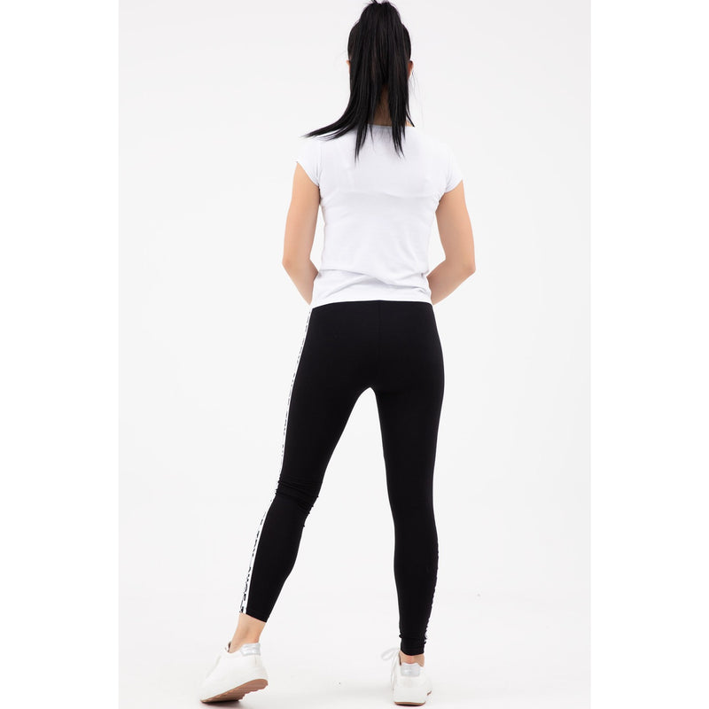 Black Printed Sports Leggings | Montivo Pakistan