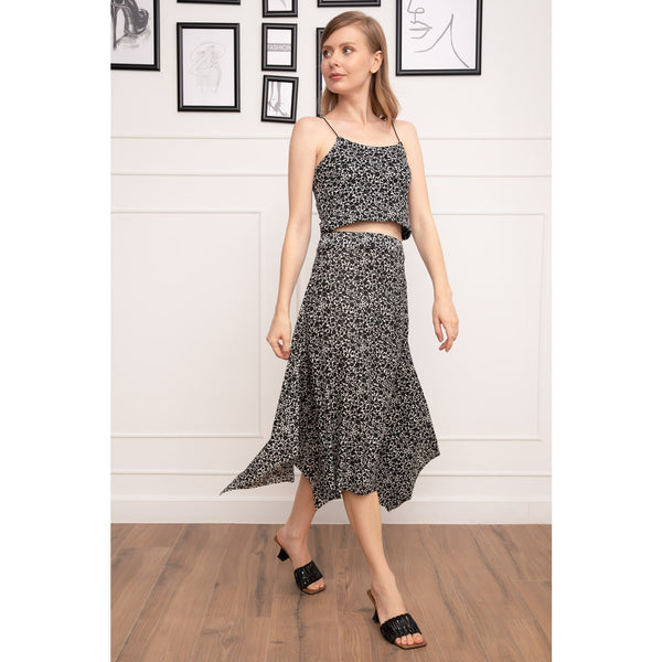 Black Floral Co-Ord Set | Montivo Pakistan