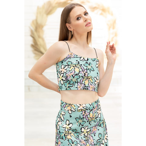 Green Floral Co-Ord Set | Montivo Pakistan