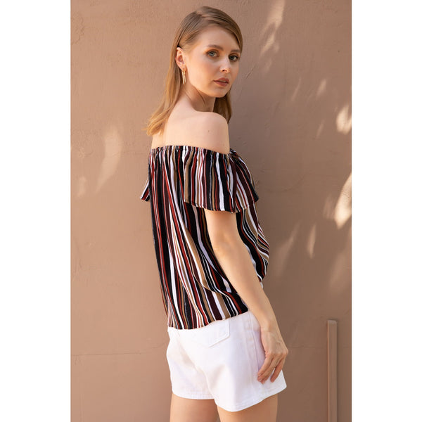 Printed Offshoulder Blouse | Montivo Pakistan