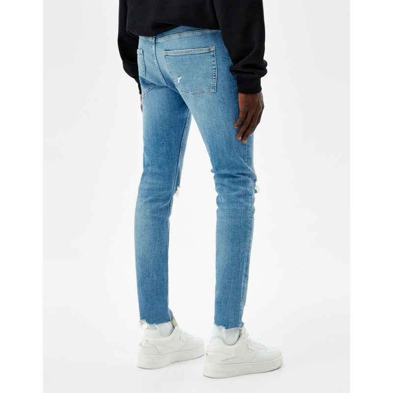 BSK Super Skinny Light Blue Ripped Jeans | Montivo Pakistan