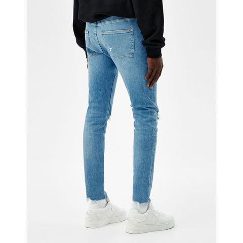 BSK Super Skinny Light Blue Ripped Jeans | Montivo Pakistan
