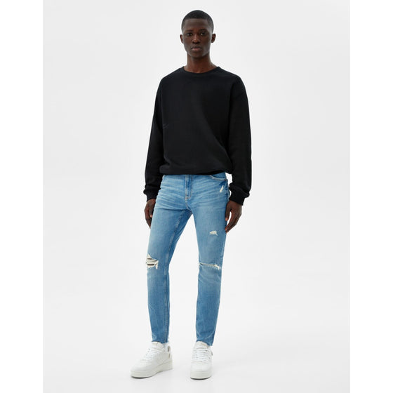 BSK Super Skinny Light Blue Ripped Jeans | Montivo Pakistan