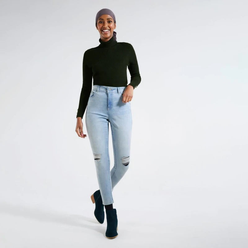 FF Light Blue Push Up Jeans | Montivo Pakistan
